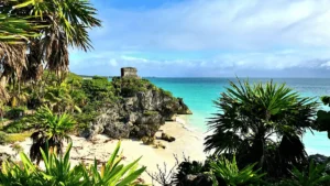 imagen de una playa en la riviera maya